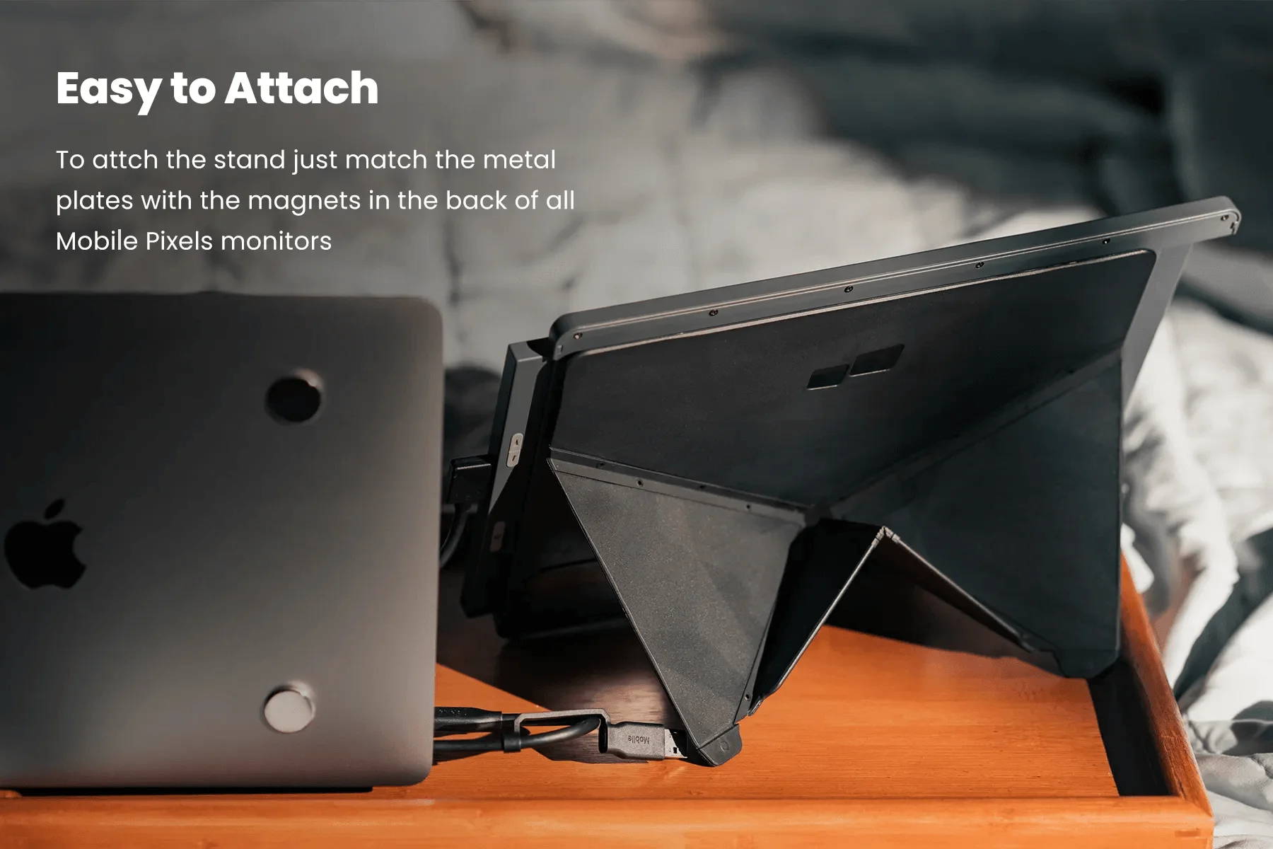 Portable Laptop Monitor Stand Origami Monitor Kickstand Mobile Pixels